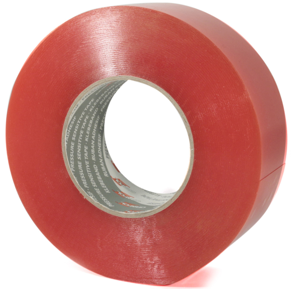 1/2IN x 55YD D/F CLEAR TAPE w/Red Liner - Double-sided Adhesive Tapes